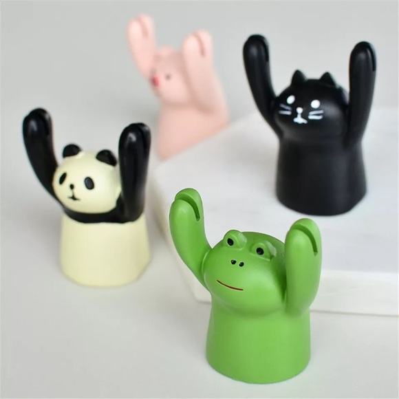 Cartoon Panda Black Cat Memo Clip Card Holder Photo Stand Decoration Organizer - Picture 9 of 9